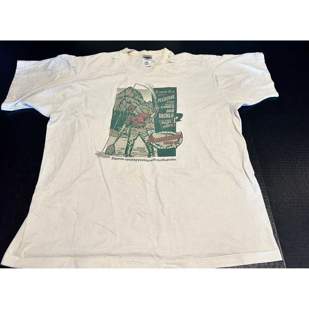 Americana Lure Co Shirt Fruit Of The Loom Fishing Tshirt
